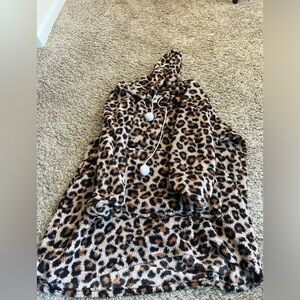 Hooded blanket sweater